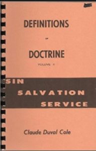 Cole Lectures in Biblical Theology
