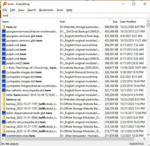 freeware utility for searching for files on your computer